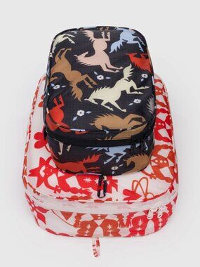 NWT Baggu Packing Cube Set - Western Cut Outs (Cowgirl, Horse Cut Outs)